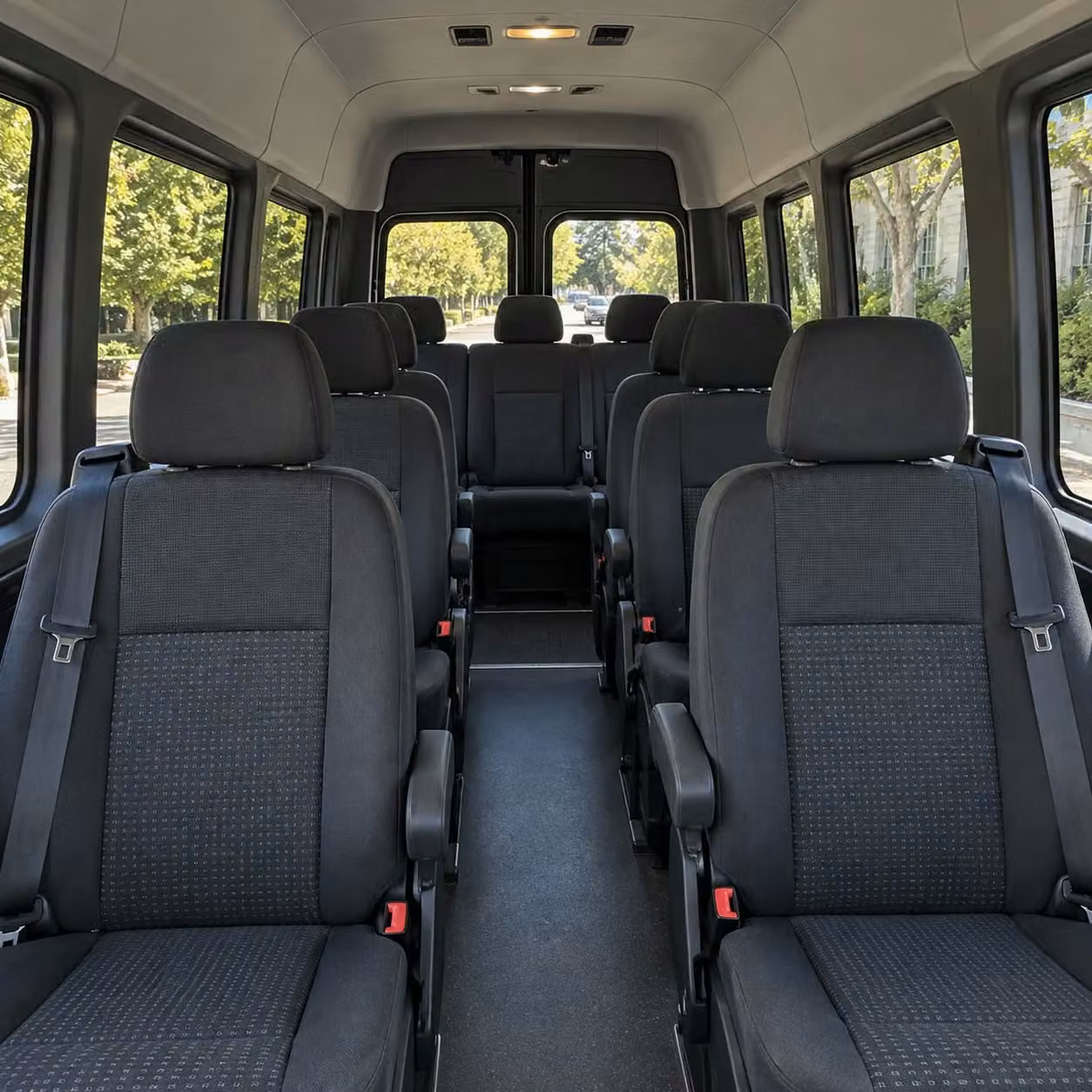 sprinter van with driver interior
